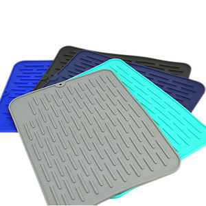 Napperon en Silicone pour ustensiles de cuisine, 4 pièces, support résistant à la chaleur, tapis de séchage pliable - Product Image 5