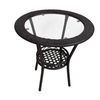 Vente en gros Ensemble de table et de chaises de bistrot en rotin pour l'extérieur, patio, jardin et restaurant