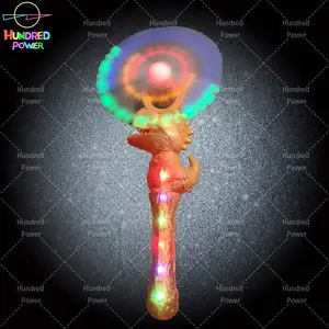 Hundert Power 12-LED Windmühle Spinning Wand Light-Up Dinosaurier Spielzeug für Kinder partys Party zubehör - Product Image 1