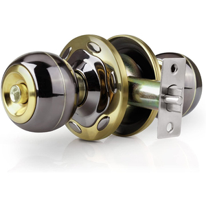 Perillas de <span class=keywords><strong>puerta</strong></span> antiguas de latón pulido de aleación de Zinc de 70mm personalizadas, llave de bloqueo, cerradura de <span class=keywords><strong>puerta</strong></span> de bola de privacidad para dormitorio <span class=keywords><strong>Interior</strong></span>, <span class=keywords><strong>pestillo</strong></span> ajustable - Product Image 1