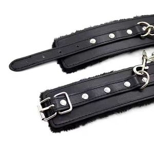 Pulsera de cuero de terciopelo engrosado para mujer, accesorios, juguetes, anillos y cadenas para pies de pareja, juguete sexual impermeable para adultos, no daña las manos - Product Image 2