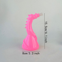 Bouteille de carafe en verre en forme de dragon à haute teneur en borosilicate soufflé à la main en gros d'usine