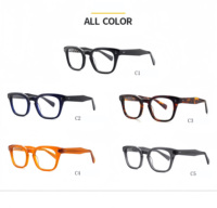 Monturas de Gafas Ópticas Unisex Hechas a Mano con Lentes Transparentes de Acetato, Ligeras y Duraderas, Personalizadas, Suministro al por Mayor OEM ODM Sunray