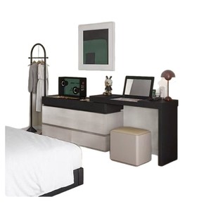 Italian Minimalist Dressing <b>Table</b> Extendable Flip <b>Top</b> <b>Mirror</b> Bedroom Vanity Storage Cabinet Adult Use - Product Image 5
