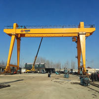 Grue portique à poutre simple à double commande avec déport double latéral pour la remise en état des métaux ferreux