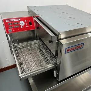 Mesin panggang rantai oven pizza konveyor hemat tenaga kerja otomatis 16 inci Impingement