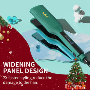 Plancha de Pelo Eléctrica Profesional Nice Pro Max con Placas Anchas de Cerámica y Turmalina, Pantalla LED, Protección contra Sobrecalentamiento, Calentamiento Rápido, Iones Negativos - Product Image 4