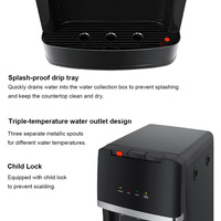 Distributeur d'eau de bureau avec système de filtration RO UF 5 étapes 75 GPD, purificateur d'eau électrique avec refroidissement et chauffage pour la maison, l'hôtel et le bureau