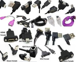 2 puertos <span class=keywords><strong>USB</strong></span> 2,0 a macho a Dual <span class=keywords><strong>Micro</strong></span> 5 pines Y adaptador trenzado blindado chaqueta de PVC cable de alimentación para computadora y cámara - Product Image 6