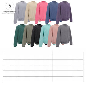 Sweat-shirt à capuche pour homme en coton épais 430G, personnalisé, de haute qualité, pour l'automne, avec effet tie-dye délavé et appliqué caché, vente en gros - Product Image 6