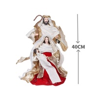 Ornement de Noël en plastique SOTE 2026, crèche sainte, 40 cm, certifié BSCI, pour décoration intérieure de Noël