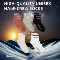 Chaussettes Jacquard pour Femmes en Coton de Haute Qualité, Design de Compression, Impression Mode Hiver, Mots Personnalisés pour Hommes, Corps de Femmes