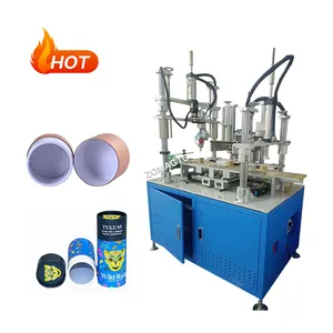 Big Size Round Inserting Pressing Machine Automatic Cardboard Can Core Pipe Tube Tube Edge Round Box Curling Forming Machine