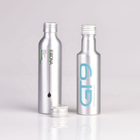 Flacon de parfum en aluminium personnalisé de haute qualité, 8 oz (500 ml), en matériau recyclable, avec couvercle fileté, pour poudre libre de soin de la peau