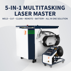 Machine de soudage laser 5-en-1 de 2000W, laser à fibre avec modes de soudage, de découpe et de nettoyage pour la transformation industrielle - Product Image 3