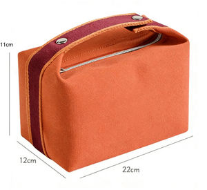 Sac de maquillage cosmétique en toile de coton naturelle écologique personnalisé 2026, fermeture éclair, en gros, voyage, réutilisable - Product Image 5