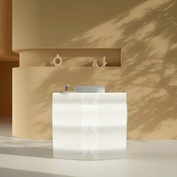 Mesa de Recepción Plegable de Papel Kraft, Mostrador de Recepción Hexagonal de Papel Móvil para Eventos, para Boutique