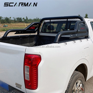 โรลบาร์เสริมความแข็งแรงป้องกันการพลิกคว่ำสำหรับรถบรรทุก พร้อมตาข่ายนิรภัยในตัวและตะขอเกี่ยวเชือก ทนทานด้วยการเคลือบผง อะไหล่รถยนต์ - Product Image 5