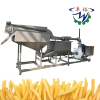 Hoge Efficiëntie Franse Friet Hydro Snijmachine Automatische Elektrische Groente Aardappel Snijder