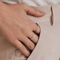 Modische Personalisierte Namensringe aus Edelstahl Goldplattiert – Verlobungsringe für Damen und Schmuck