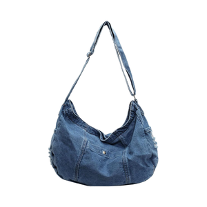 Hobo Handbag Purse Zipper Large Casual Crossbody <b>Messenger</b> <b>Bag</b> Canvas Tote Denim Shoulder <b>Bag</b> <b>Women</b> - Product Image 1