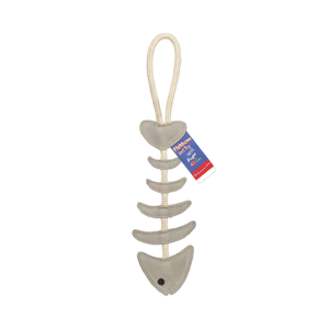 Juguete para Mascotas con Forma de Espina de Pescado con Cuerda de 43 cm, Juguete Interactivo para Masticar para Perros - Product Image 2