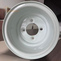 Pneus de moyeu de roue en acier pour voiturettes de golf, pour jantes de quad ATV à quatre trous de 8 pouces, pièces 8x7