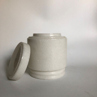 Pierre de marbre naturel, cendres, urnes funérailles, marbre blanc pur, Onyx