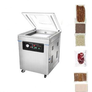 Machine d'emballage sous vide semi-automatique électrique à double chambre en acier inoxydable, nouvelle, pour usage commercial, certifiée CE, pour sachets, bouteilles et canettes en aluminium - Product Image 1
