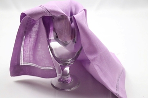 Elegant Table Linen Manufacturing Handmade <b>Square</b> Linen Napkin with Single Stitched Hem Custom Size Color - Product Image 4