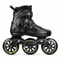 Patins à roulettes en ligne pour adultes, roues en PU, coque en PP, cadre en alliage d'aluminium, roulements 90A 608Z, étanches, pour slalom et fitness en extérieur