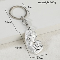 Usine directe bricolage pièces de bijoux vierge marie pendentif porte-clés accessoires suspendus alliage