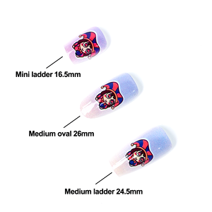 Ongles press-on personnalisés, faux ongles faits main sur mesure, choisissez n'importe quelle forme et longueur, ongles à coller réutilisables de luxe, cadeau pour elle - Product Image 5