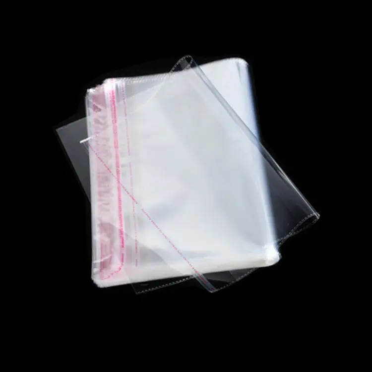 Factory Price Customized Packaging Transparent Clear Opp Plastic Bags With Self Adhesive