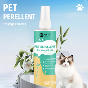 Spray répulsif <span class=keywords><strong>pour</strong></span> animaux de compagnie à base de plantes naturelles OEM ODM - Entraînement en 3 étapes <span class=keywords><strong>pour</strong></span> prévenir les griffures et les morsures 120 ml Répulsif <span class=keywords><strong>pour</strong></span> chats/chiens - Product Image 2