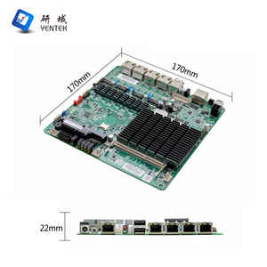 เมนบอร์ดอุตสาหกรรม Yentek M9E ขนาด 170x170 มม. Mini-ITX J1900 พร้อมพอร์ต Gigabit Ethernet 4 พอร์ต สำหรับเราเตอร์และไฟร์วอลล์ - Product Image 1