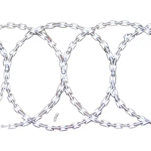 Galvani zed Razor Wire Mesh Roll Zaun/Flat Razor Wire Prison Fencing/Razor Wire Flat Wrap Coil