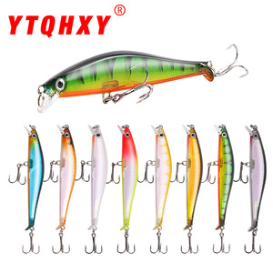 Leurre flottant XY-345 95mm 7.5g pour la pêche au bar avec grelots et hameçon triple - Product Image 3