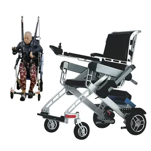 ขายดีที่สุดนั่งและยืน2-In-1รถเข็นไฟฟ้าเย็นเดินช่วยเหลือหุ่นยนต์สำหรับคนพิการ