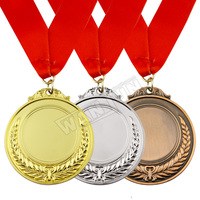 Fabricant, vente en gros, métal plaqué or argent bronze vierge, médaille de sport