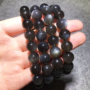 Tự nhiên màu đen ánh trăng Vòng đeo tay xương sống và mặt trăng vài người đàn ông Phụ nữ - Product Image 3