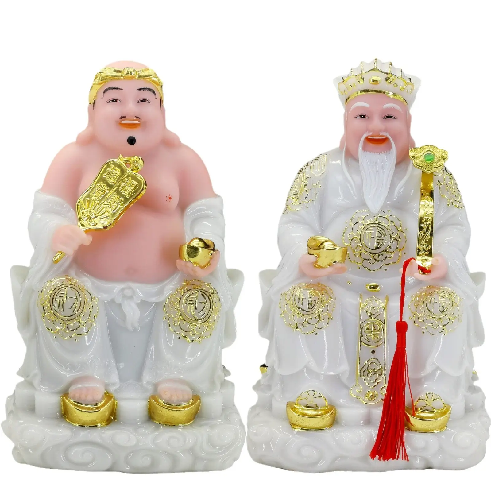 Laughing Buddha Statue Vietnames Vietnam God Of Wealth Earth Home Fortune Worship Shop Feng Shui Decoration Craft