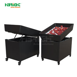 Espray de metal y producto de moldeo de resina Supermercado Contenedor de exhibición refrigerado por hielo para verduras y frutas - Product Image 3