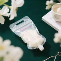 재사용 가능한 유방 우유 보관 가방 Bpa 무료 아기 유방 우유 쿨러 백 더블 지퍼가 달린 유방 우유 가방