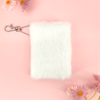 Journal Cartoon Animal Mini Carnet en peluche Journal avec porte-clés suspendu pour les enfants