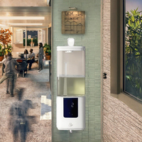 Dispensador de Jabón Líquido Automático de Pared Comercial, Recargable por USB, Activación por Sensor, para Uso Doméstico, Energía Eléctrica