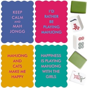 Para Diversión Transfronteriza: 4 Cartas <span class=keywords><strong>de</strong></span> Mahjong <span class=keywords><strong>de</strong></span> PVC con Borde Ondulado, Accesorios para Parejas, Agitador <span class=keywords><strong>de</strong></span> Cartas para Entretenimiento <span class=keywords><strong>de</strong></span> Todas las Edades - Product Image 5