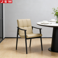 Moderne Minimalistische Esszimmerstühle aus Holz mit Leder- oder Stoffpolsterung, Esszimmermöbel, Café-Stühle