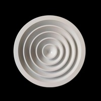 Diffuseur rond détachable en alliage d'aluminium pour système de ventilation HVAC