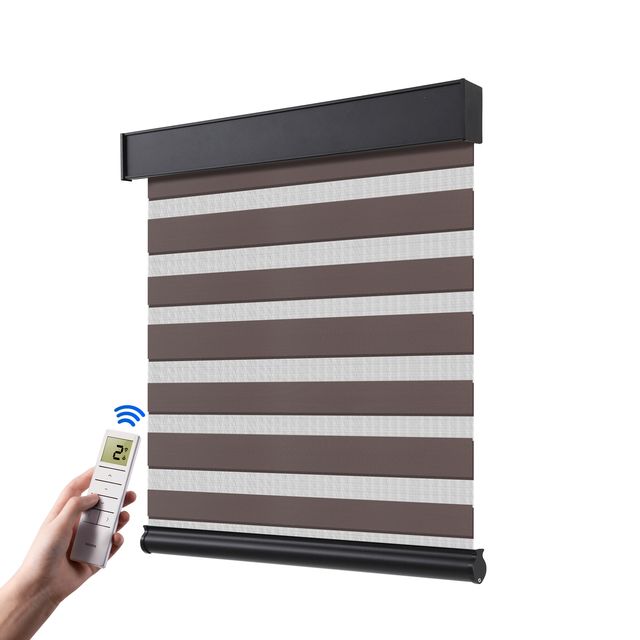 High Quality Bluetooth Smart Powered Electric Motor Motorized Blackout Curtains for Home Office Windows Zebra Vertical Bedroom
